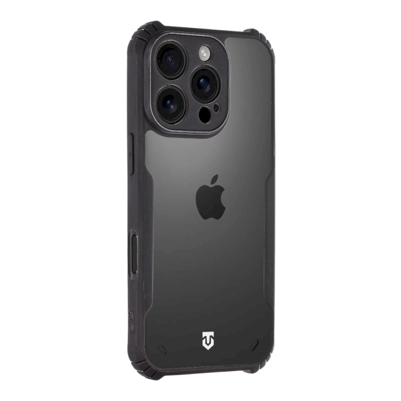 Tactical Quantum Stealth Cover for Apple iPhone 16 Pro / clear/black