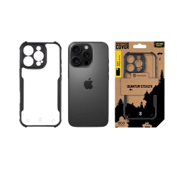 Tactical Quantum Stealth Cover for Apple iPhone 16 Pro / clear/black