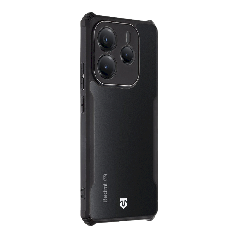 Tactical Quantum Stealth Cover for Xiaomi Redmi Note 14 5G / clear/black