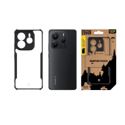 Tactical Quantum Stealth Cover for Xiaomi Redmi Note 14 5G / clear/black