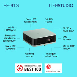 Epson Home Cinema V11HB72340 duomenų projektorius Standartinio nuotolio projektorius 700 ANSI lumens 3LCD 1080p (1920x1080)