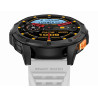 GRAVITY Smartwatch GT24-2 GPS with Black Silicone Strap + White Silicone Strap / black