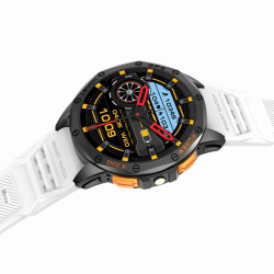 GRAVITY Smartwatch GT24-2 GPS with Black Silicone Strap + White Silicone Strap / black