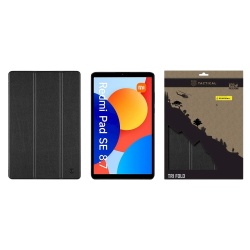 Tactical Book Tri Fold Case for Xiaomi Redmi Pad SE 8.7 / black