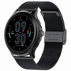GRAVITY GT12-2 Women's Smartwatch with Silicone Strap + Black Bracelet / navy