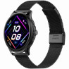GRAVITY GT12-2 Women's Smartwatch with Silicone Strap + Black Bracelet / navy