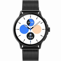 GRAVITY GT12-2 Women's Smartwatch with Silicone Strap + Black Bracelet / navy