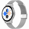 Smartwatch Damski GRAVITY GT12-7 with Silicone Strap + Silver Bracelet / black