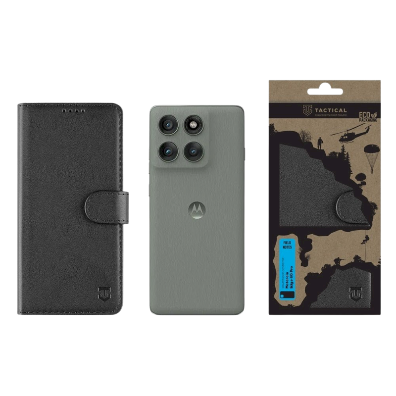 Tactical Field Notes Case for Motorola Edge 60 Pro black