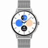 Smartwatch Damski GRAVITY GT12-7 with Silicone Strap + Silver Bracelet / black