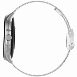 Smartwatch Damski GRAVITY GT12-7 with Silicone Strap + Silver Bracelet / black