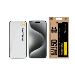 Tactical Glass Shield Privacy Stealth 5D for Apple iPhone 15 Pro Max / black