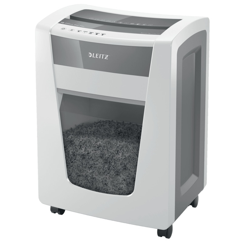 Leitz 80040000 dokumentų naikiklis Smulkinimas itin mažais gabalėliais 55 dB 23 cm Balta