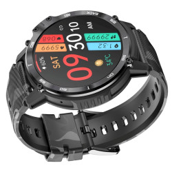 RUBICON Smartwatch RNCF08 / black/brown
