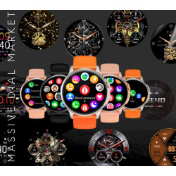 RUBICON RNCF12 Smartwatch / titanium orange