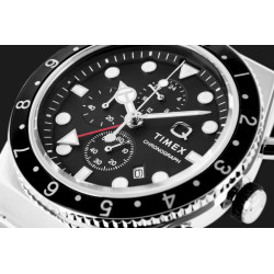 TIMEX Q Timex 3-Time Zone Chronograph TW2V69800 Men's Watch
