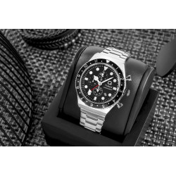 TIMEX Q Timex 3-Time Zone Chronograph TW2V69800 Men's Watch