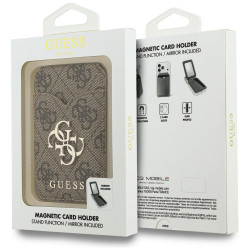 Guess MagSafe Cardslot with Stand and Mirror 4G Brown