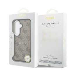 Guess PU Leather 4G Gold Frame Magnetic Case for Samsung Galaxy S26