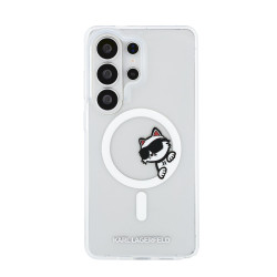 Karl Lagerfeld IML Choupette Peekaboo Logo Magnetic Case for Samsung Galaxy S26 Ultra
