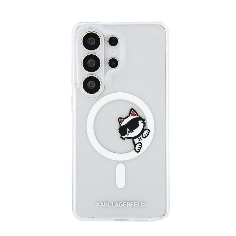 Karl Lagerfeld IML Choupette Peekaboo Logo Magnetic Case for Samsung Galaxy S26 Ultra