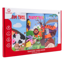 RoGer Soft Sensory Books “Animals” Set 3pcs