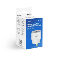 SAVIO AP-03 Travel Adapter EU - US