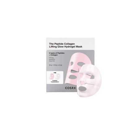 COSRX The Peptide Collagen Lifting Glow Hydrogel Mask 3pcs