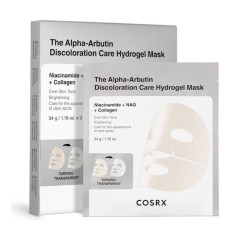 COSRX The Alpha‑Arbutin Discoloration Care Hydrogel Mask 3pcs