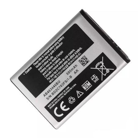 Samsung Replacement AB463446BU Battery Samsung E1120 E250 E900 Li-Ion 800mAh (NO LOGO)