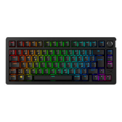 HyperX Alloy Rise 75 Wireless Keyboard klaviatūra Žaidimams RD belaidis ryšys + „Bluetooth“ Juoda