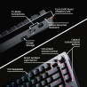 HyperX Alloy Rise 75 Wireless keyboard RF Wireless + Bluetooth Black