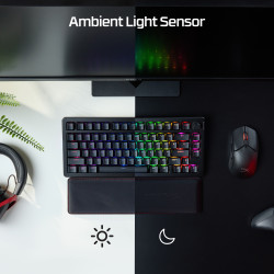 HyperX Alloy Rise 75 Wireless keyboard RF Wireless + Bluetooth Black