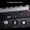 HyperX Alloy Rise 75 Wireless Keyboard klaviatūra Žaidimams RD belaidis ryšys + „Bluetooth“ Juoda