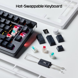 HyperX Alloy Rise 75 Wireless keyboard RF Wireless + Bluetooth Black