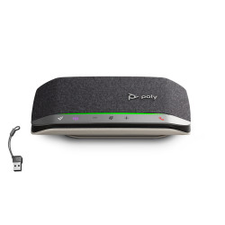 HP Poly Sync 20-M Speakerphone USB-C/A Adapter telefonas su garsiakalbiu PC Juoda