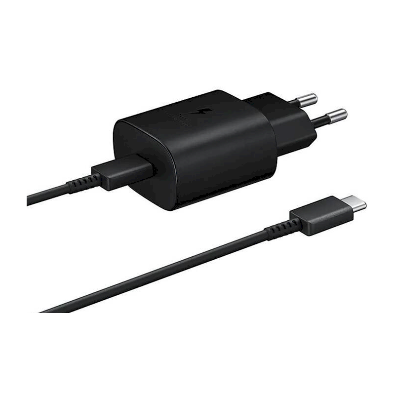 Samsung EP-TA800EBE + EP-DG980BBE Travel Charger 25W + USB-C - USB-C Data Cable (OOB Bulk)