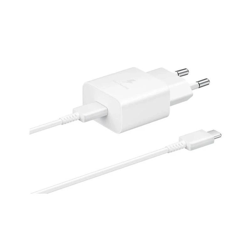 Samsung  EP-T1510EWE + EP-DA705BWE 15W Travel Charger + USB-C/USB-C Data Cable / white (bulk)