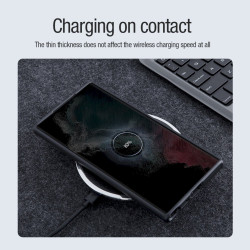 Nillkin Super Frosted PRO Magnetic Back Cover for Samsung Galaxy S23 Ultra / black