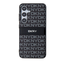 DKNY PC/TPU Repeat Pattern Tonal Stripe Case for Samsung Galaxy S24 / black
