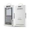 DKNY PU Leather Repeat Pattern Bottom Stripe Case for Samsung Galaxy Z Flip 6/7 FE / brown