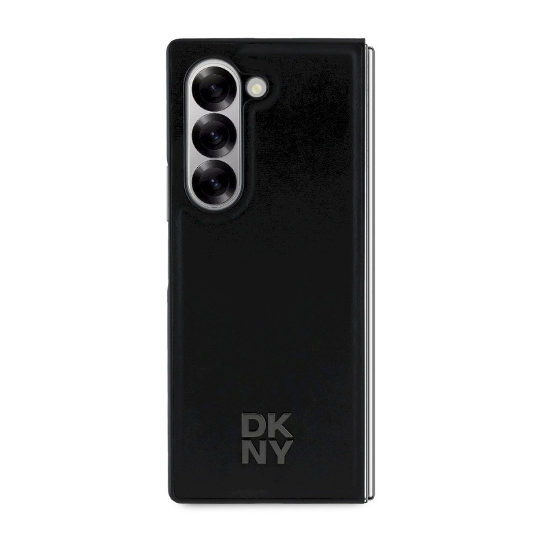 DKNY PU Leather Stack Logo MagSafe Case for Samsung Galaxy Z Fold 6 / black