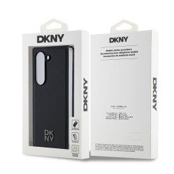 DKNY PU Leather Stack Logo MagSafe Case for Samsung Galaxy Z Fold 6 / black