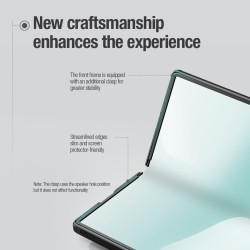 Nillkin Super Frosted FOLD Magnetic Back Cover for Samsung Galaxy Z Fold 7 / black