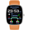 GRAVITY GT18-4 Men's Smartwatch with Silicone Strap + Black Strap / orange