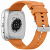 GRAVITY GT18-4 Men's Smartwatch with Silicone Strap + Black Strap / orange