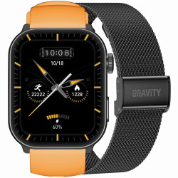 GRAVITY GT28-2 Men’s Smartwatch with Strap + Bracelet / orange/black