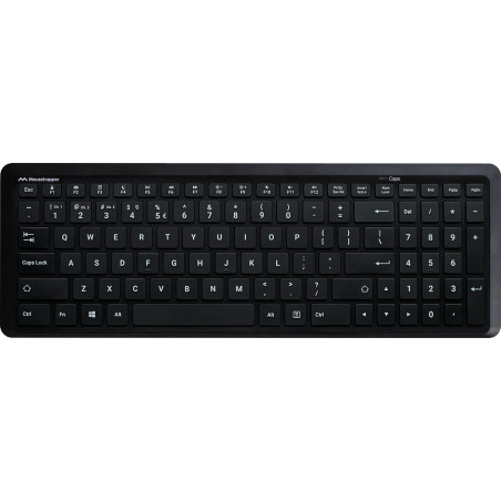 Mousetrapper Type Midi - NORDIC klaviatūra Namams / biurui USB + RF Wireless + Bluetooth QWERTY Šiaurės šalių Juoda