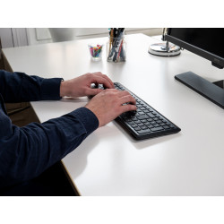 Mousetrapper Type Midi - NORDIC klaviatūra Namams / biurui USB + RF Wireless + Bluetooth QWERTY Šiaurės šalių Juoda
