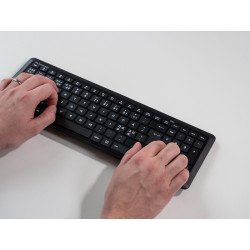 Mousetrapper Type Midi - NORDIC keyboard Home/Office USB + RF Wireless + Bluetooth Black